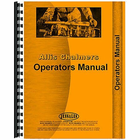 AFTERMARKET Operator's Manual Fits Allis Chalmers D Tractors RAP65516